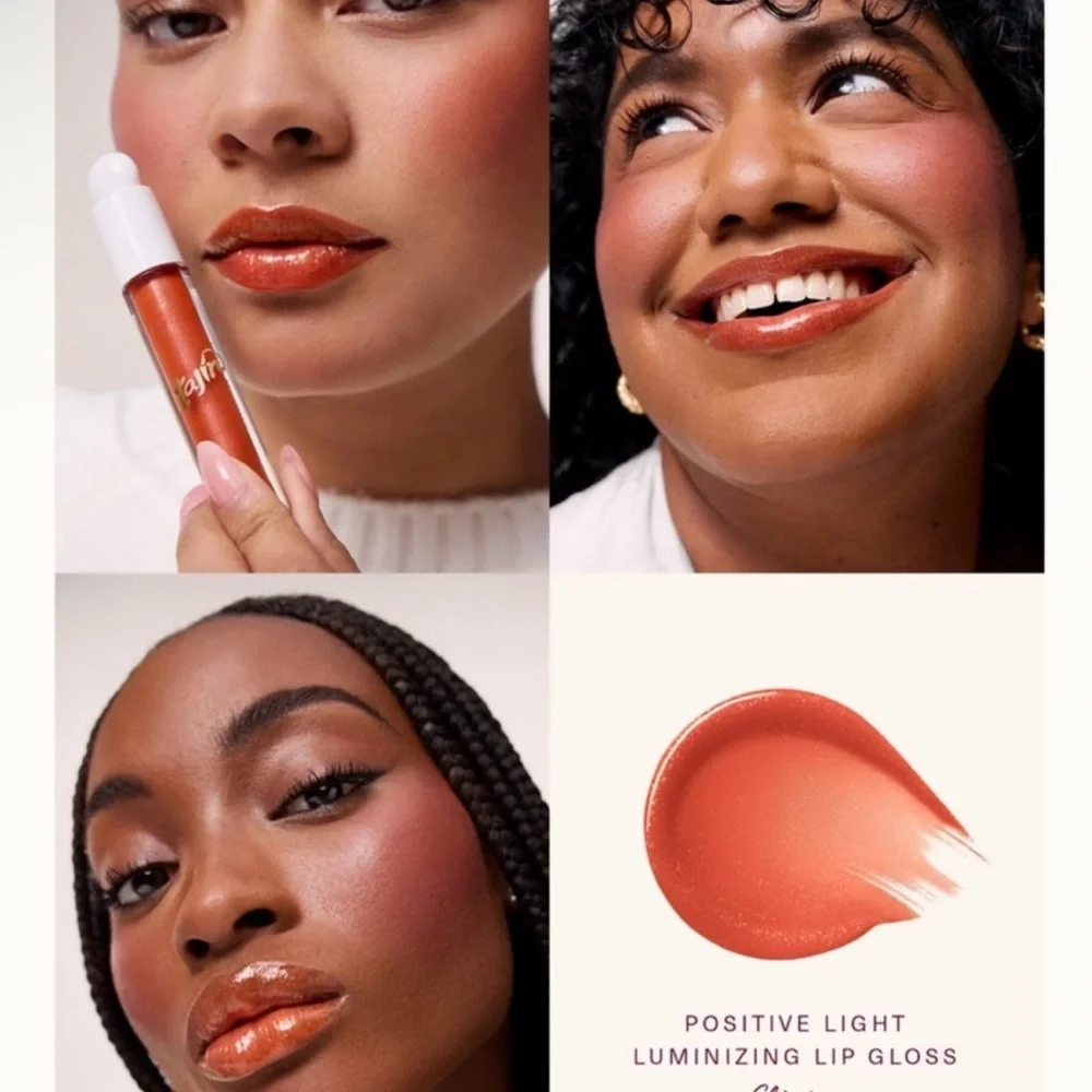 NWT Rare BeautyXTajin Soft Pinch Blush Chamoy & Positive Light Lip Gloss Clasico